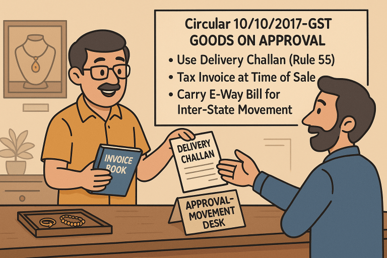 Clarification on movement of goods on approval basis.