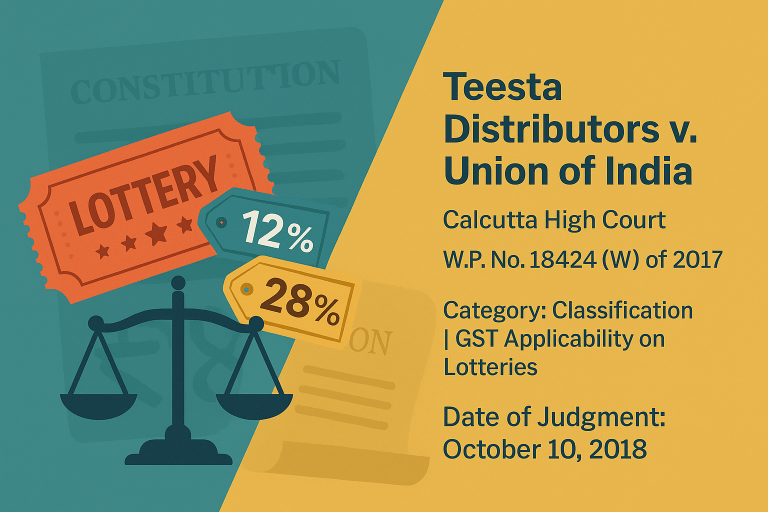 Supply of Lottery attract GST Liability.