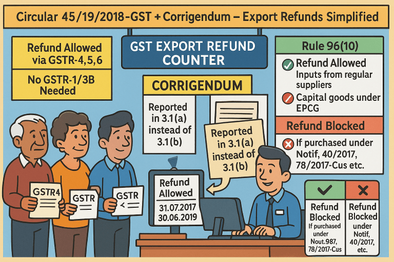 Corrigendum to Circular No. 45/19/2018-GST