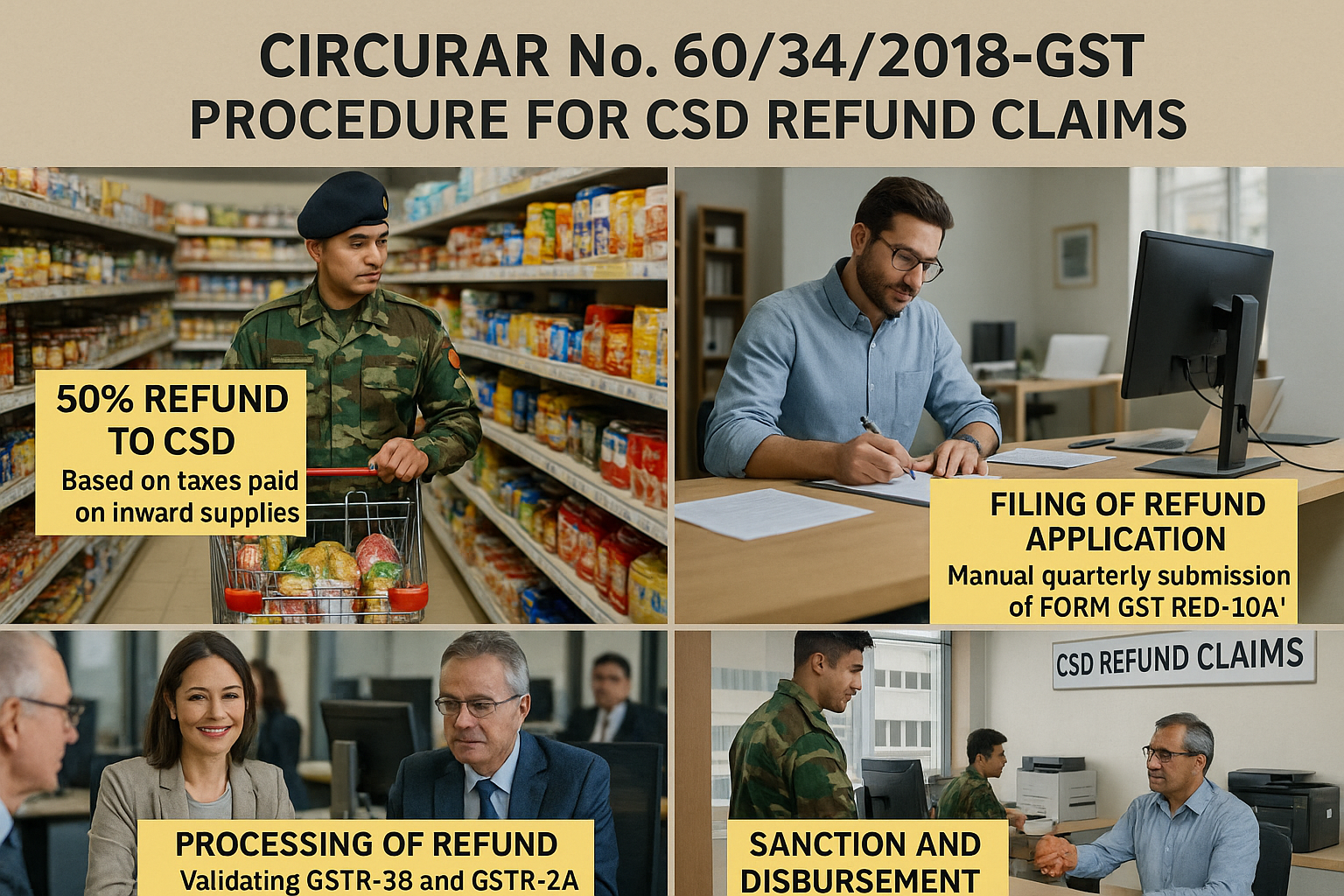 Processing of refund applications filed by Canteen Stores Department ...