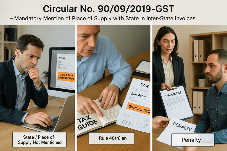 Seeks to clarify situations of compliance of rule 46(n) of the CGST Rules, 2017 while issuing invoices in case of inter- State supply.