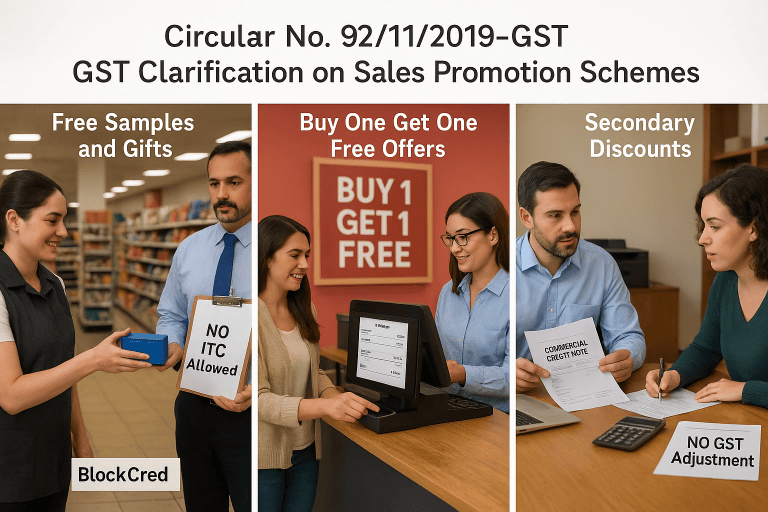 Circular clarifying various doubts related to treatment of sales promotion scheme under GST