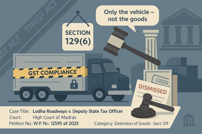 Release of detained vehicle of transporter.