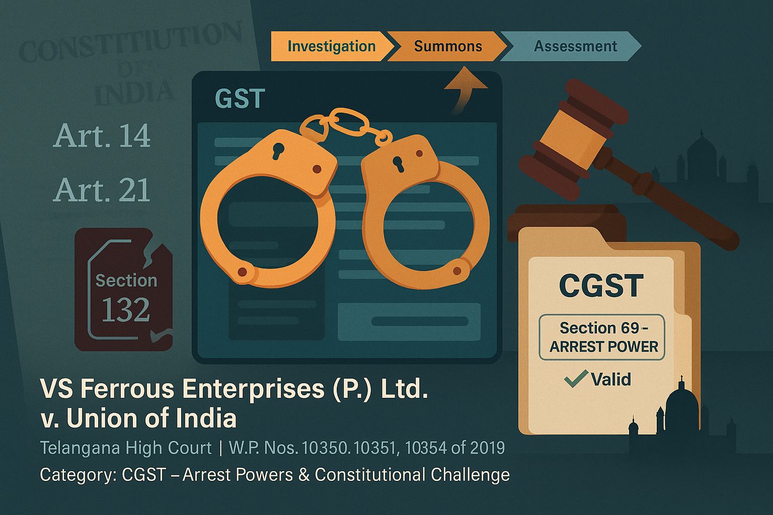 Arrest cannot be challenged before the assessment.