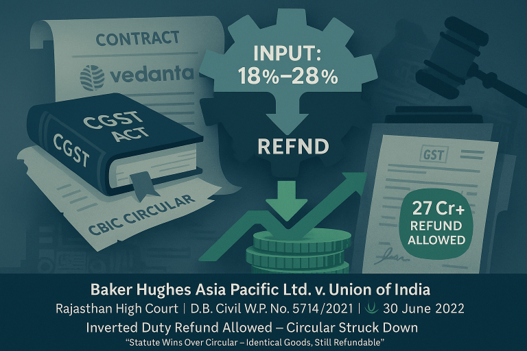 Refund under Inverted Duty Structure.
