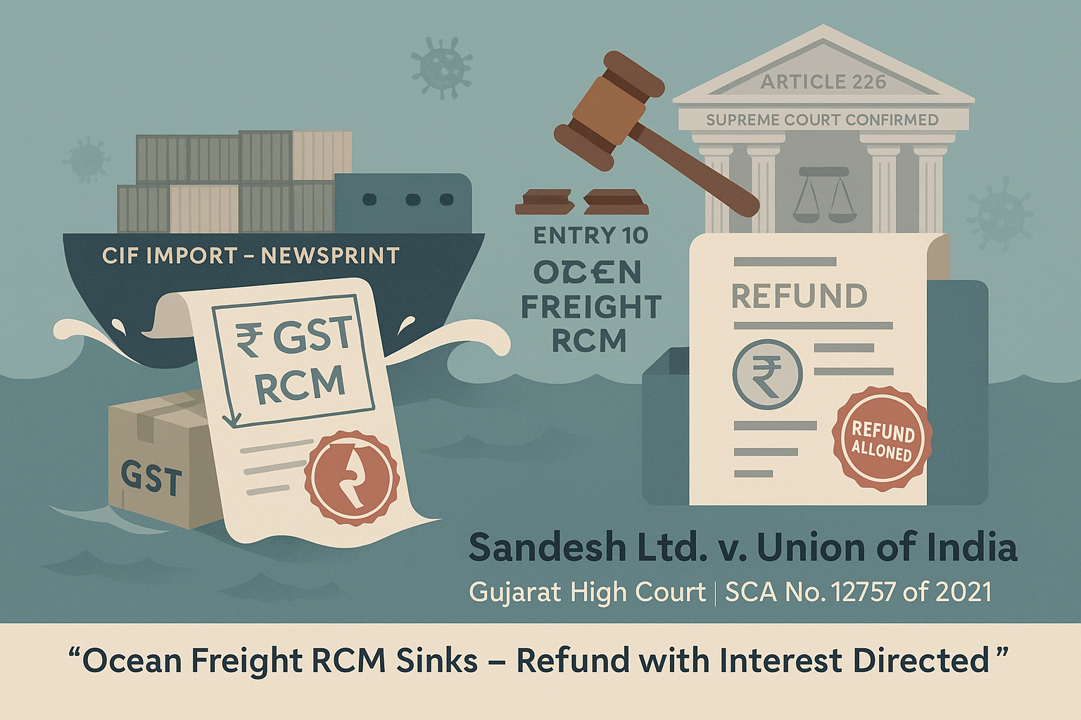 Refund of IGST paid on ocean freight.