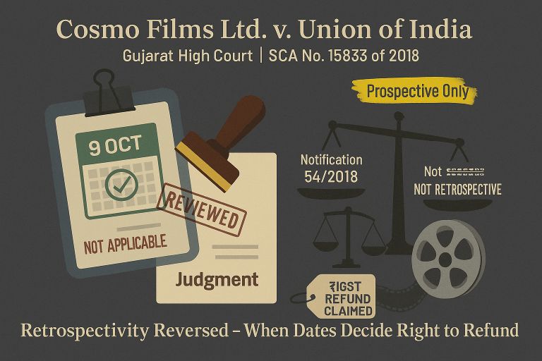 Notification No. 54/2018-Central Tax (Rate) is not ultra vires to the provisions of CGST Act,2017 (Refund of IGST paid on export of goods or services under Advance Authorisation-Rule 96(10))