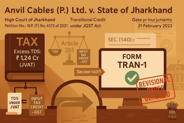 Transition of Excess TDS available from Pre-GST Regime to Post-GST Regime.