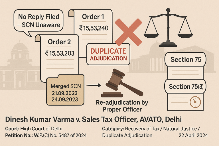 Show Cause Notice for the same period by two different officers of same jurisdictional officer