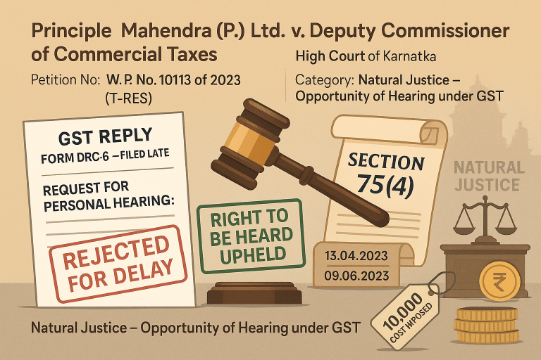 No adverse orders can be passed against Principles of Natural Justice