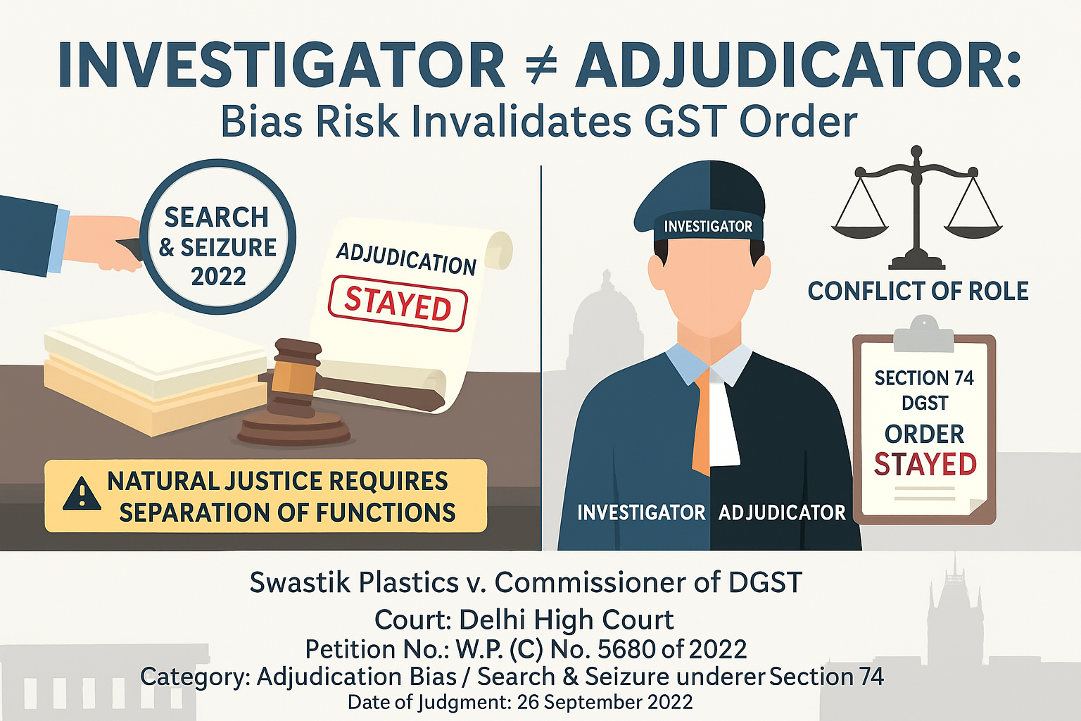 Order and search and seizure proceedings cannot be concluded by same ...