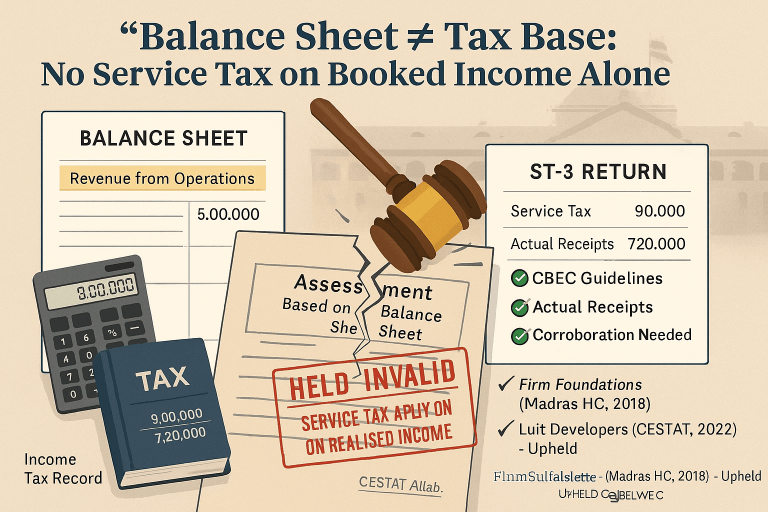 No demand can be raised on mere difference between financial statements and filed returns