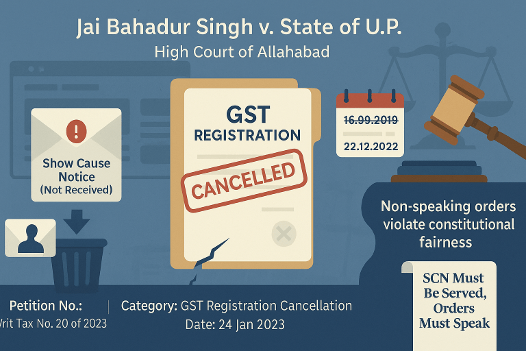 Non-Submission of reply to Show cause notice would not be a ground for passing Cancellation order of GST registration.