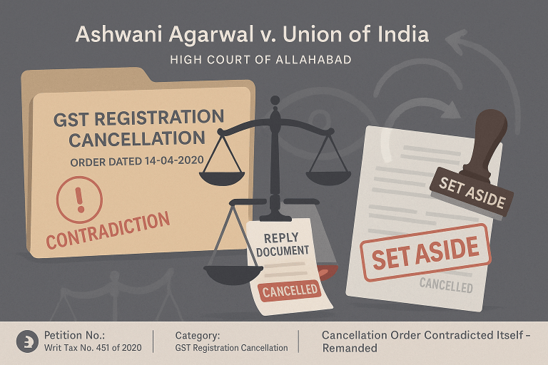 GST Registration cancelled without considering the reply of assessee is not maintainable.