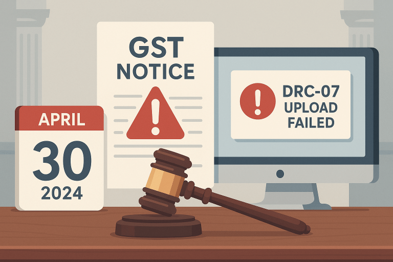Order Quashed Due to Non-Communication of SCN and Delay in Upload