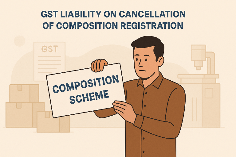 GST Liability on Stock and Capital Goods upon Cancellation of Composition Registration