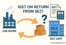 IGST implication on return of goods from SEZ job worker after deemed export supply