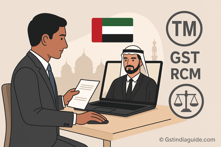 RCM on Trademark Registration Services Availed from Advocate in UAE