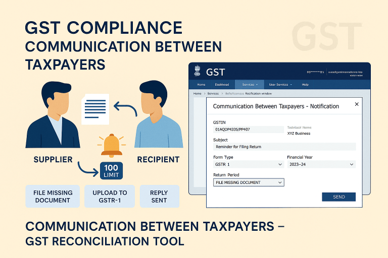 GST Compliance – Communication Between Taxpayers (CBT)