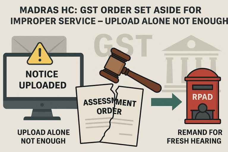 Assessment Order Set Aside for Failure to Effectively Serve Notice