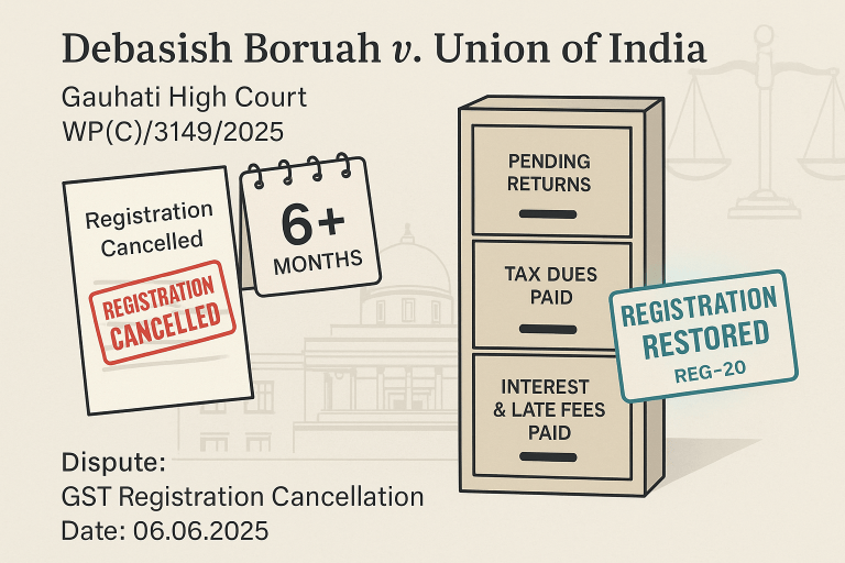 GST Cancellation Can Be Revoked If Dues Are Cleared and Returns Filed: Gauhati HC