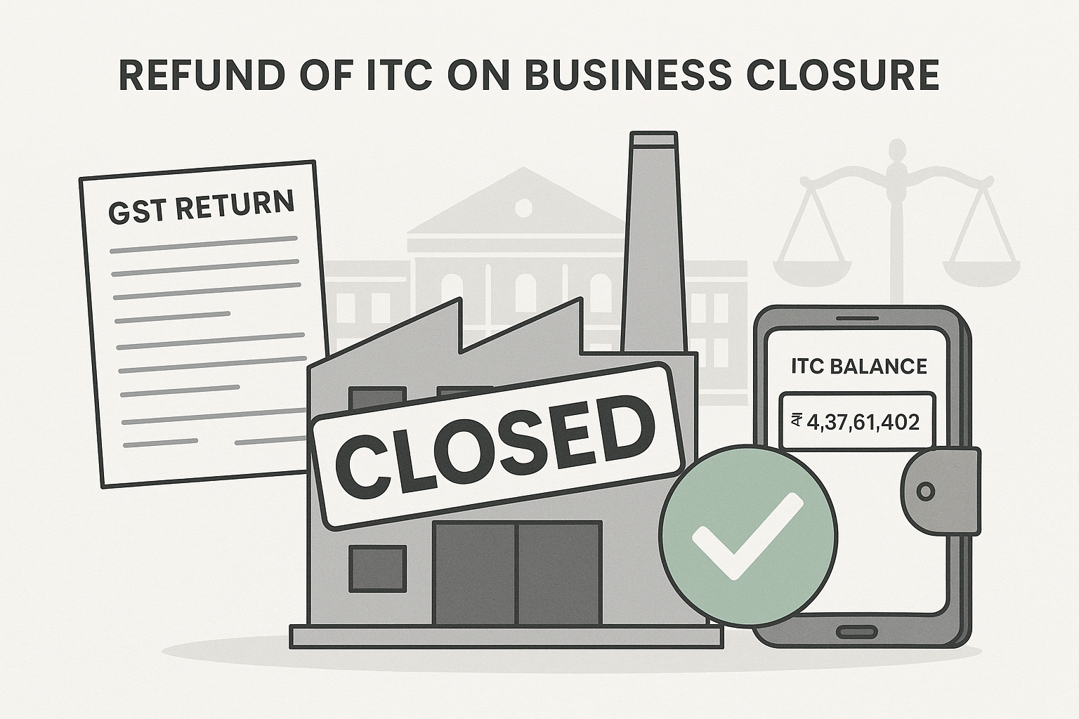 Refund of Unutilized ITC Allowed on Business Closure - GST Indiaguide