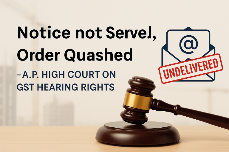 Order Set Aside Due to Lack of Proper Service of Hearing Notice