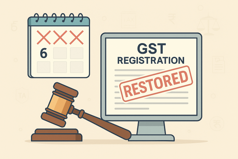 Restoration of GST Registration Permitted on Fulfilling Return and Tax Dues