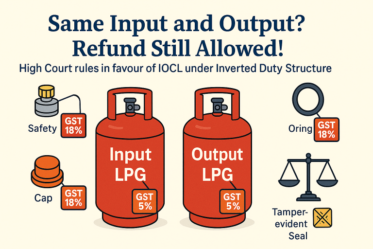 Refund Cannot Be Denied Merely Because Input and Output Are the Same
