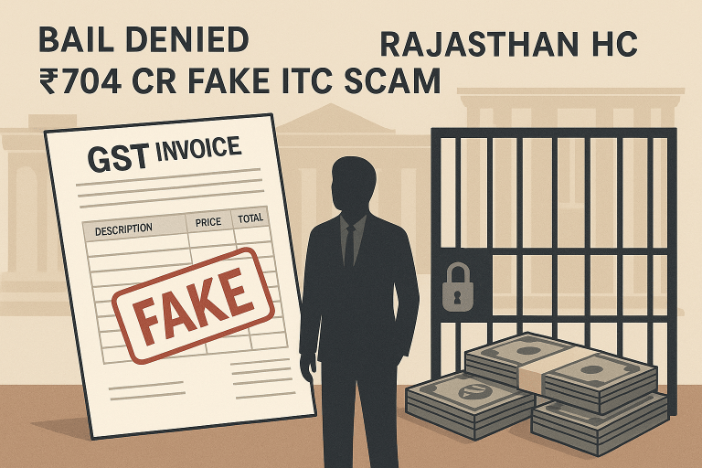 Bail Denied in ₹704 Crore GST Fake ITC Scam Due to Absconding and Suppression of Facts