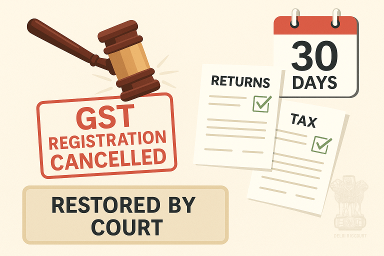 Retrospective GST Cancellation Set Aside; Registration Restored with Compliance Condition