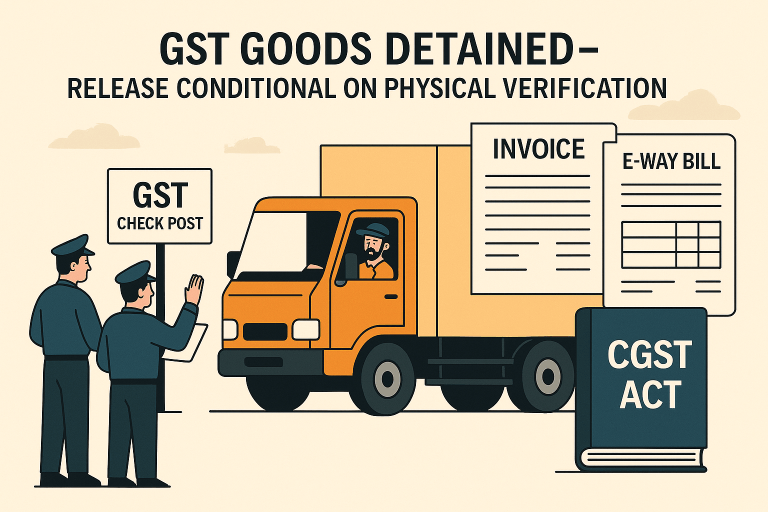 Physical Verification Must Precede Release under Section 129 of CGST Act