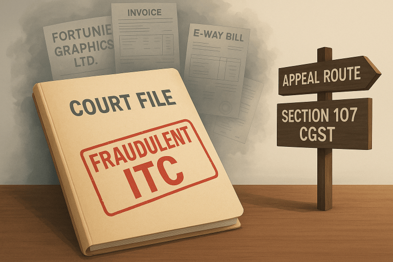 Delhi HC Denies Writ in Bogus ITC Case; Directs Appeal under Section 107