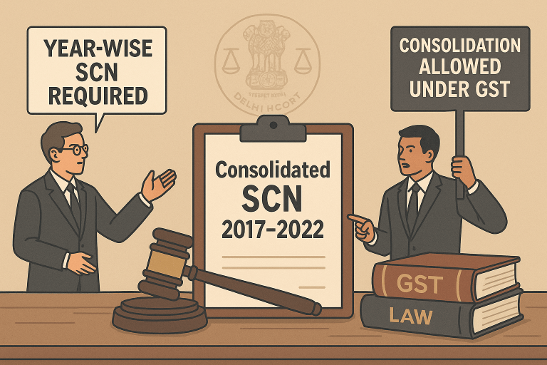 Consolidated SCN for Multiple Years under GST – Issue kept Open - GST ...