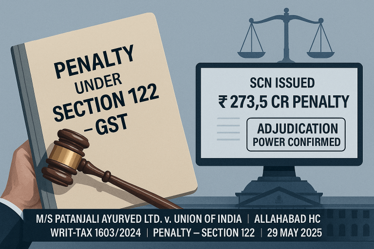 Penalty Under GST Can Be Adjudicated Without Criminal Trial: Patanjali’s Plea Dismissed