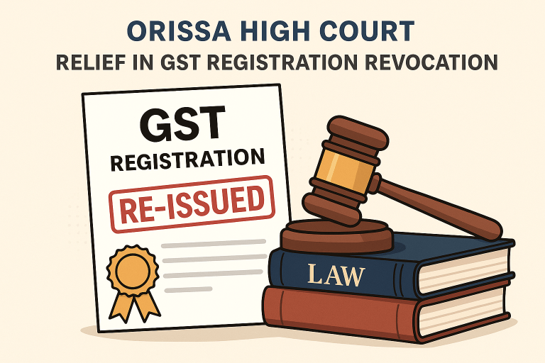 Relief Granted in Revocation of Cancelled GST Registration