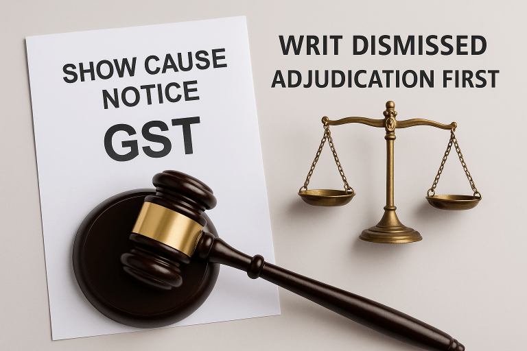 Show Cause Notice Challenge Relegated to Adjudication