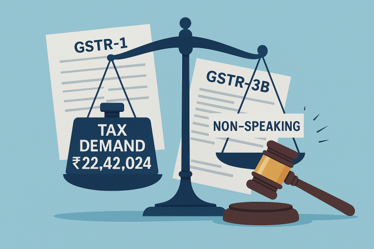 GST Demand Order Quashed for Being Non-Speaking