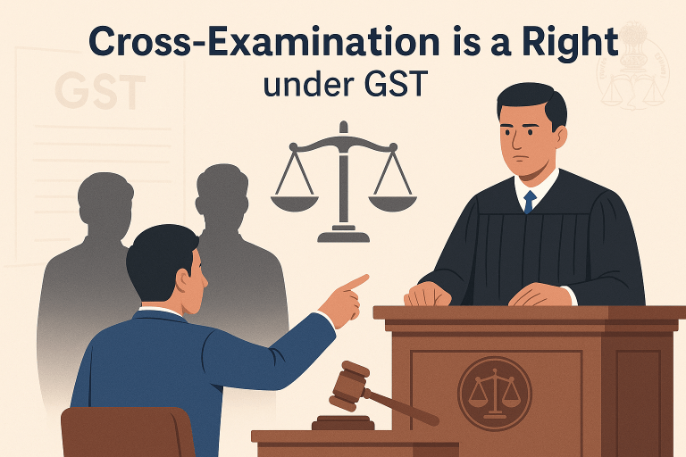 Opportunity of Cross-Examination is Fundamental under GST Proceedings