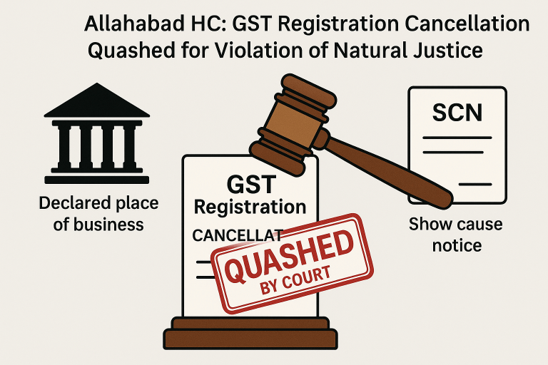 Improper Cancellation of GST Registration Quashed for Violation of Natural Justice
