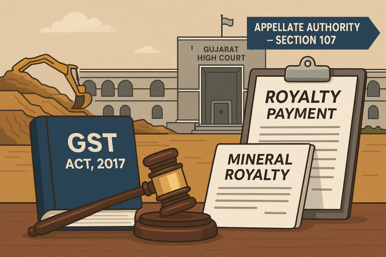 Title: Gujarat High Court Relegates GST Royalty Tax Dispute to Appellate Remedy