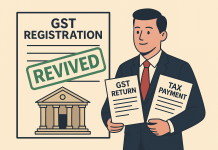GST registration cancellation set aside conditionally as petitioner permitted to seek revocation by filing pending returns and clearing dues