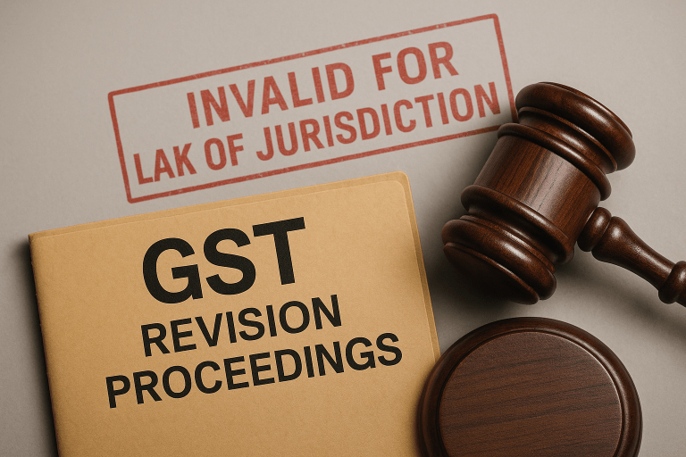 Revisional proceedings under GST quashed as order was passed without jurisdiction and reasons, violating Section 99(2) and principles of natural justice.