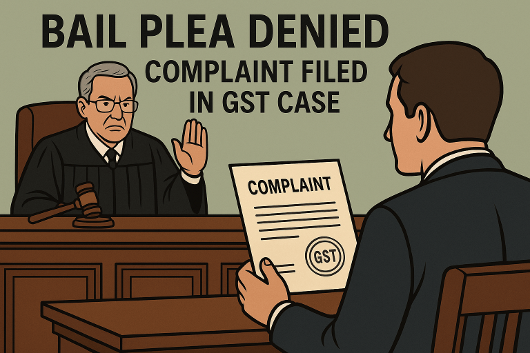 Default bail denied as filing of complaint by GST authority within 60 days was held sufficient compliance with Section 167(2) CrPC