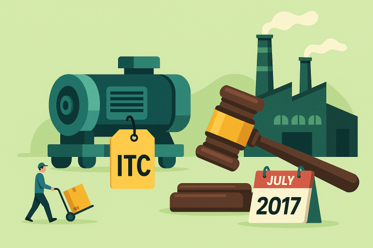 Transitional credit on capital goods in transit disallowed as GST law consciously excludes such benefit, distinguishing them from inputs