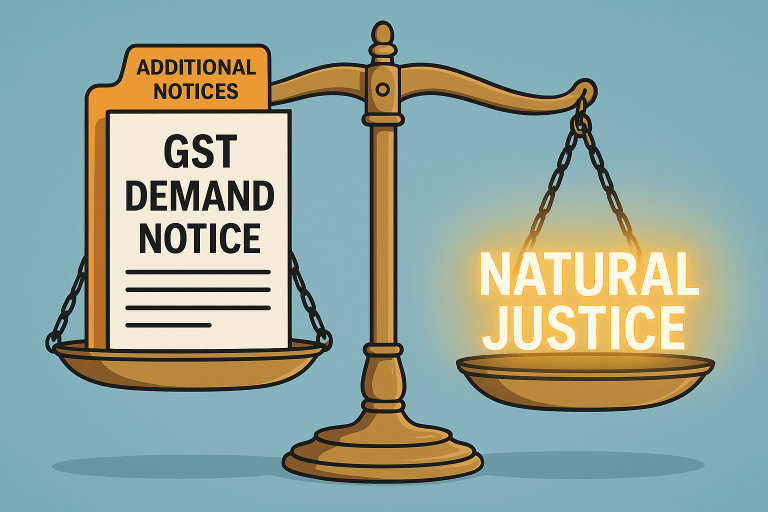 Ex-parte GST demand quashed and matter remanded as SCN uploaded only in ‘Additional Notices’ tab, denying opportunity of reply and hearing