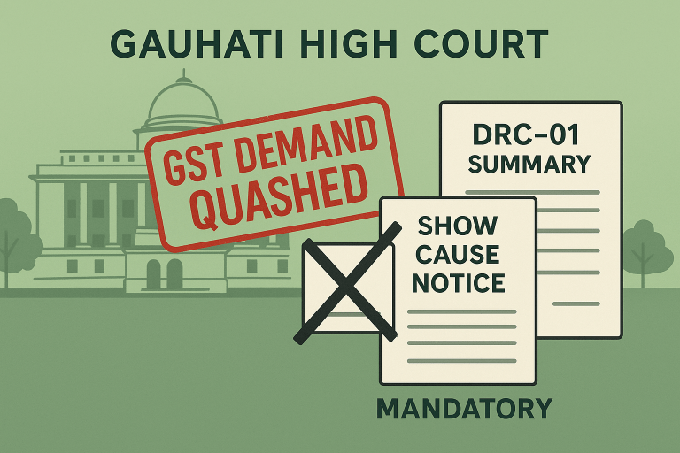 GST demand quashed as summary DRC forms were held invalid substitutes for show cause notices and denial of hearing violated natural justice