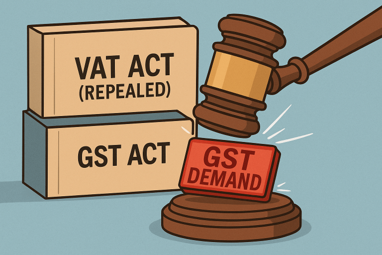 Transitional credit denial under Section 140 JGST Act quashed as Court held adjudication of pre-GST ITC eligibility must be under repealed laws, not under Section 73 CGST Act
