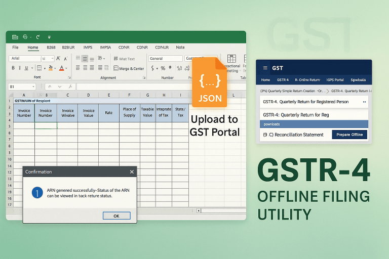 GST Compliance – GSTR-4 Offline Utility
