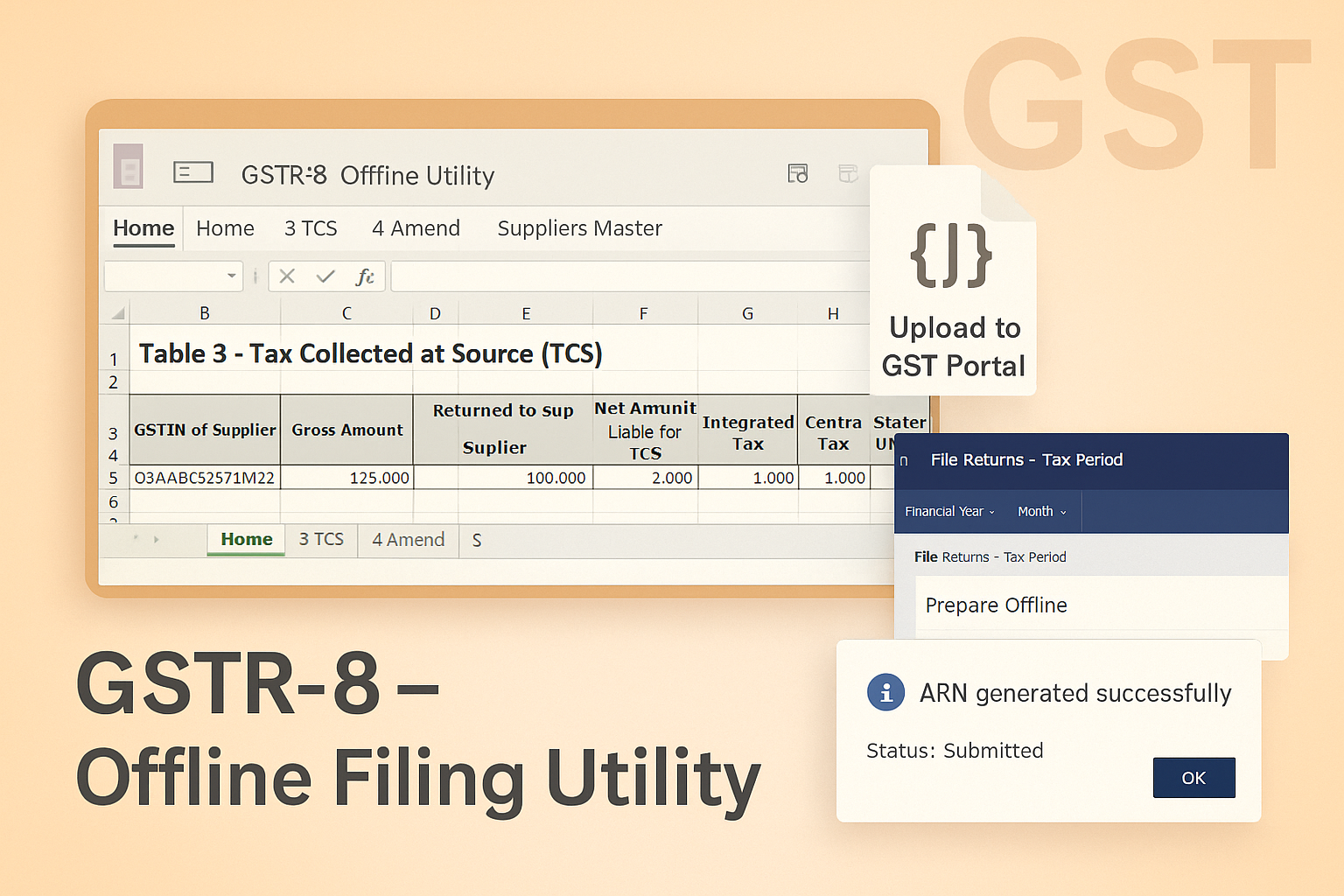 GST Compliance – GSTR-8 Offline Utility